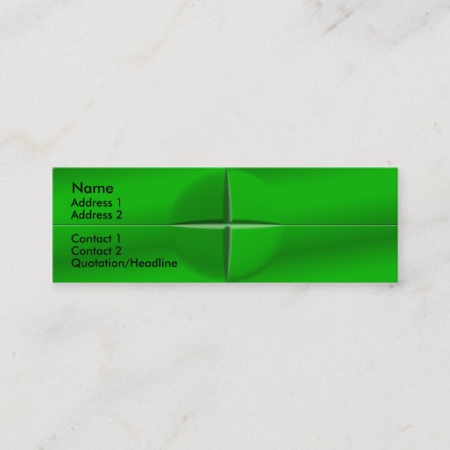 Profilkort för saknade kvadratiska rutor mini visitkort (Framsida)