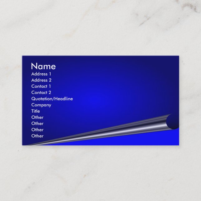 Profilkort för sidvändning visitkort (Framsida)