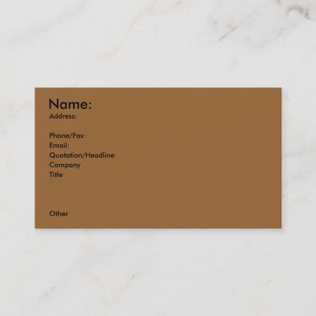 Profilkort för sportar (arkitektur på baksidan) visitkort (Framsida)