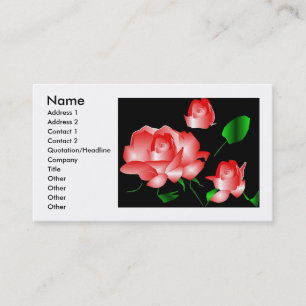 Profilkort "Rosa ros Florist II" Visitkort
