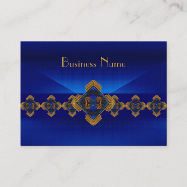 Profilkort Royal Blue Motiv Delight Design Visitkort (Framsida)