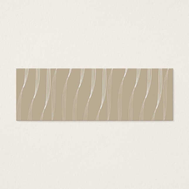 Profilkort vanilla pud beige litet visitkort (Framsidan)