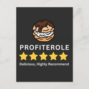 Profiterole 5 stjärnor för profiteroles älskare vykort