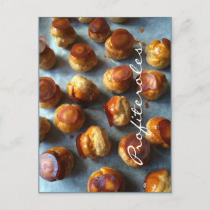 Profiteroles Caramel Postcard Vykort