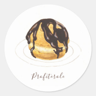 Profiterolött Runt Klistermärke