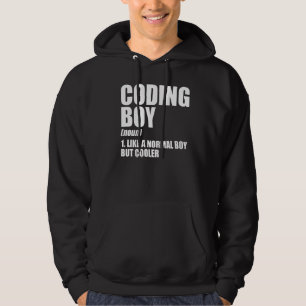 Prog för kodning Boy Definition Noun Software Deve Hoodie