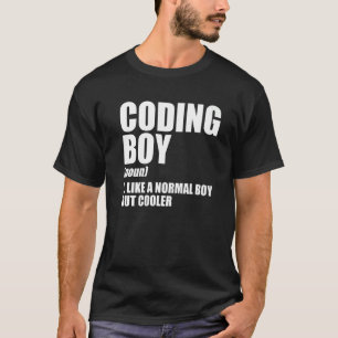Prog för kodning Boy Definition Noun Software Deve T Shirt