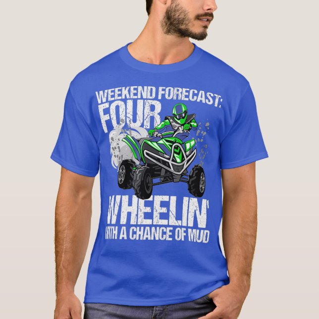 Prognos för helg 4 Hjul Lera ATV Wheeler MX T Shirt (Framsida)