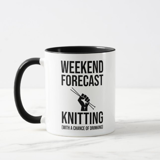 Prognos för helg - Knitning Mugg (Vänster)