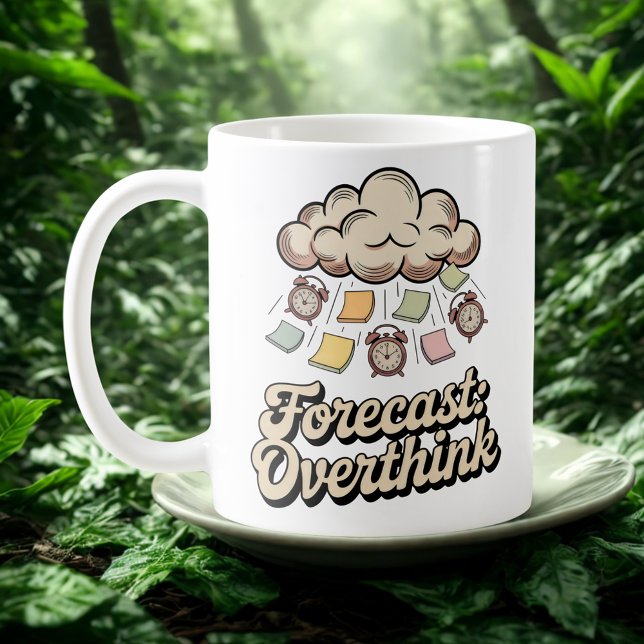 Prognos: Överanalysera | Kognitivt Kaos med Färg   Kaffemugg (Skapare uppladdad)
