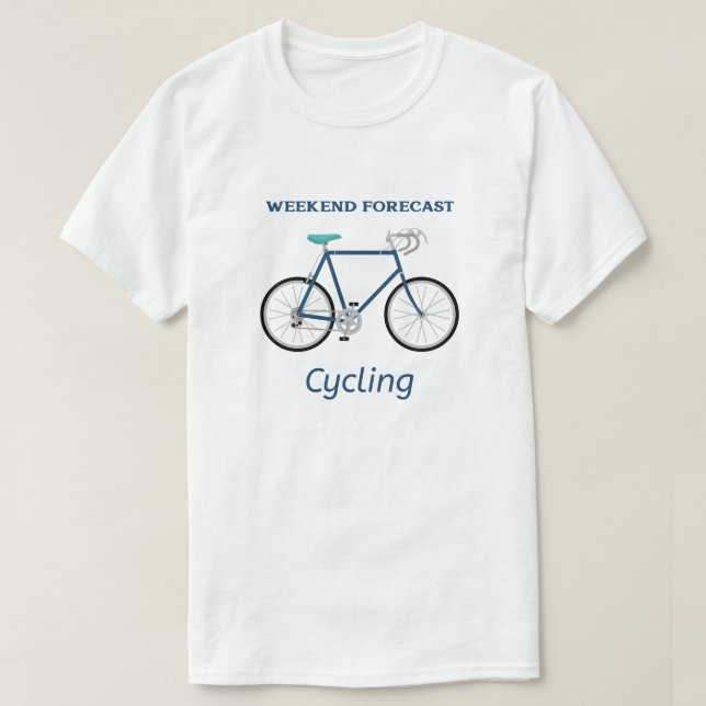 Prognoscykler för helg t shirt (Design framsida)