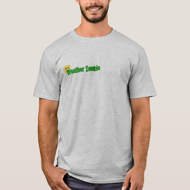 Prognosen är hjärnor!!! (illustration på baksida) tee shirt (Framsida)