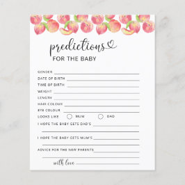 Prognoser för vattenfärgspersikor för baby