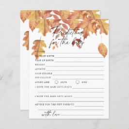 Prognoser och råd för Höst löv och Baby