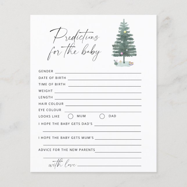 Prognoser och råd från julgran - baby (Framsida)