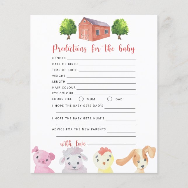 Prognoser och råd om jordbruk och baby (Framsida)