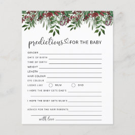 Prognoser och råd om julhelgrön baby