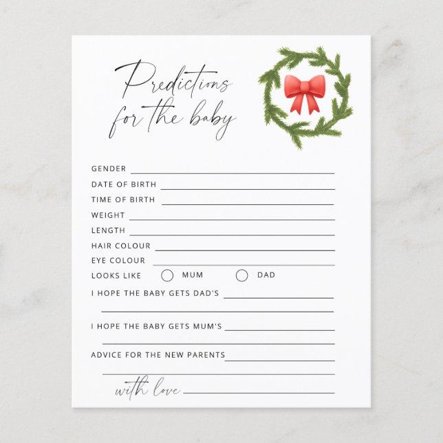 Prognoser och råd under julvintern baby (Framsida)