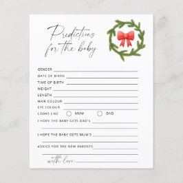 Prognoser och råd under julvintern baby