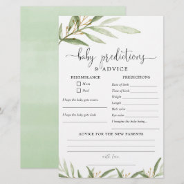 Prognoskort från baby, Grey guld