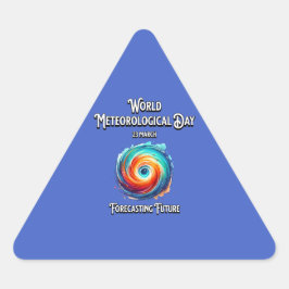 Prognostisera framtiden. triangelformat klistermärke