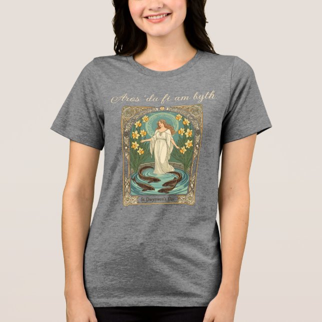 Prognostisera Kärlekens Öden Dwynwens Brunn Och Sa T Shirt (Framsida)