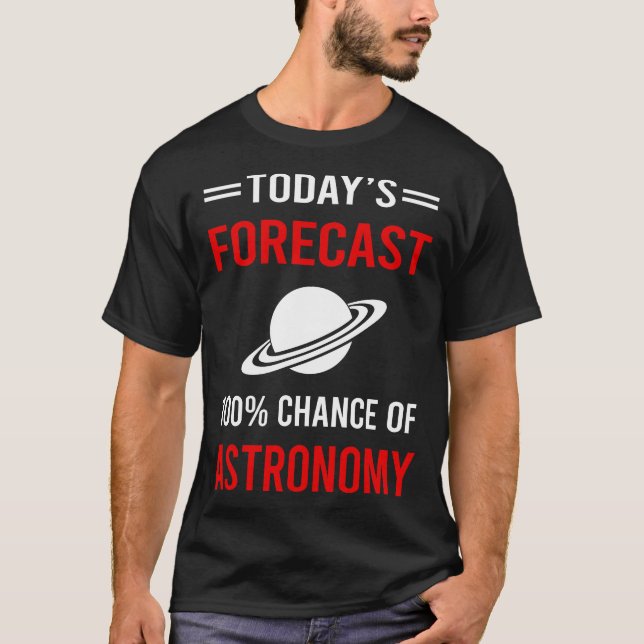 Prognostiserad astronomi t shirt (Framsida)