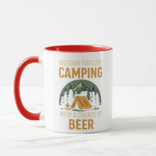 Prognostiserad camping i helg med chans att överle mugg