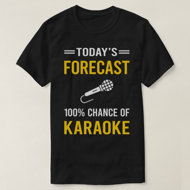 Prognostiserad Karaoke T Shirt (Design framsida)