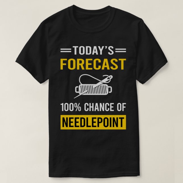 Prognostiserat arbetsyta idag t shirt (Design framsida)