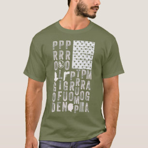 ProGod ProLife ProGun ProTrump American Flagga T Shirt