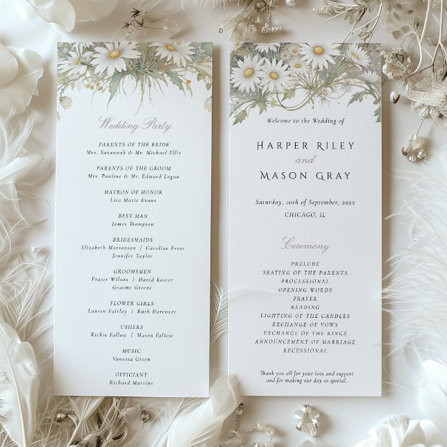 Program Bröllop Vild Daisys (Skapare uppladdad)