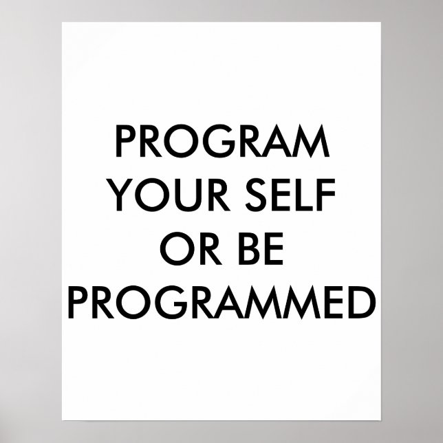 PROGRAM DIN SJÄLV POSTER (Framsidan)