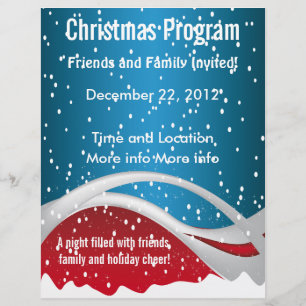 Program Flyer för Färg-julprogrammet