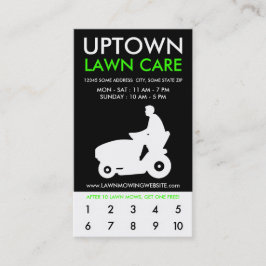 program för belöningar för uptowngräsmattaomsorg lojalitetskort