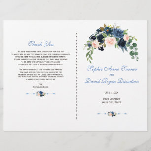 Program för blått  blommor i charm