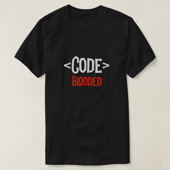 Program för Blockkodare för utvecklarkod T Shirt (Design framsida)