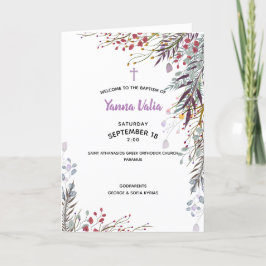 Program för dop för Yanna grekiskt ortodoxkyrka