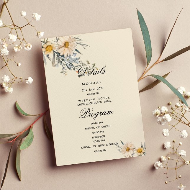 Program för information om floran av botaniska vil (Botanical wildflowers garden flora Details Program )