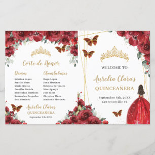 Program för Quinceanera Order Events för budgetera