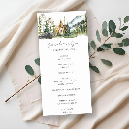 Program för skogsträtt i Gräs i Rustitain Mountain