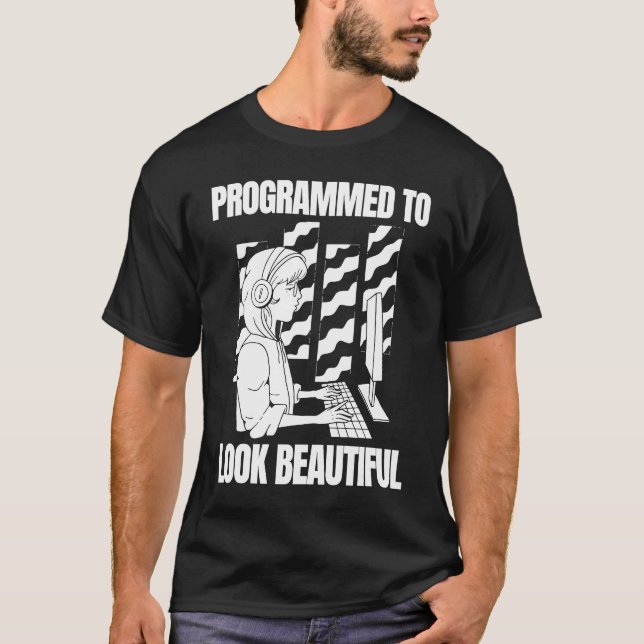 Program för Software av Coder Bevalt Developer Pr T Shirt (Framsida)