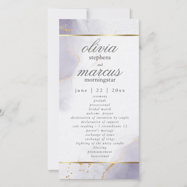 Program Guld Dusty Plum Lila (Framsida)