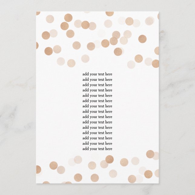 Program Insert Falska Kopparfolie Glitterljus (Framsida)