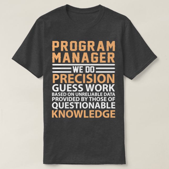 Program Manager definition T Shirt (Design framsida)