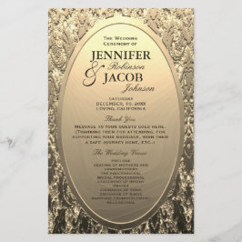 Program | Metallisk Etched Guld-look