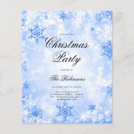 Program och meny för  Helgdag-vinter-Inbjudan