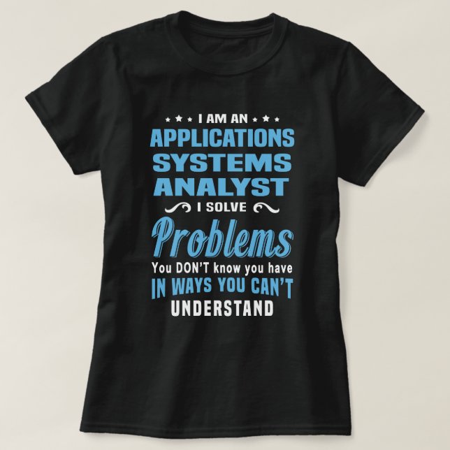 Program Systems Analyst T Shirt (Design framsida)