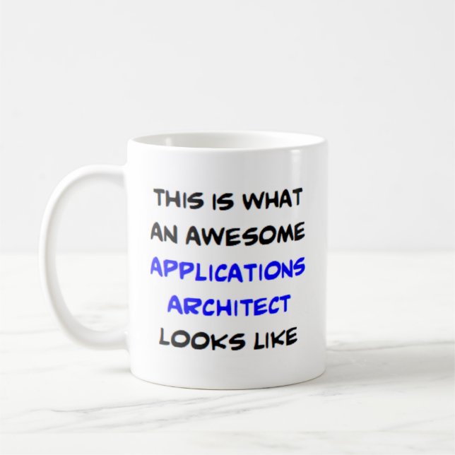 programarkitekt, fantastisk kaffemugg (Vänster)