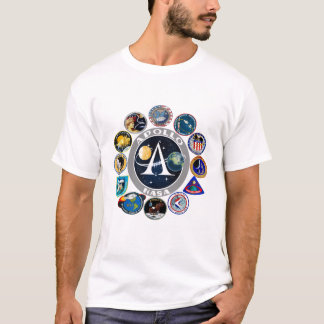 Programbeskickningar för NASA Apollo lappar emblem T Shirt